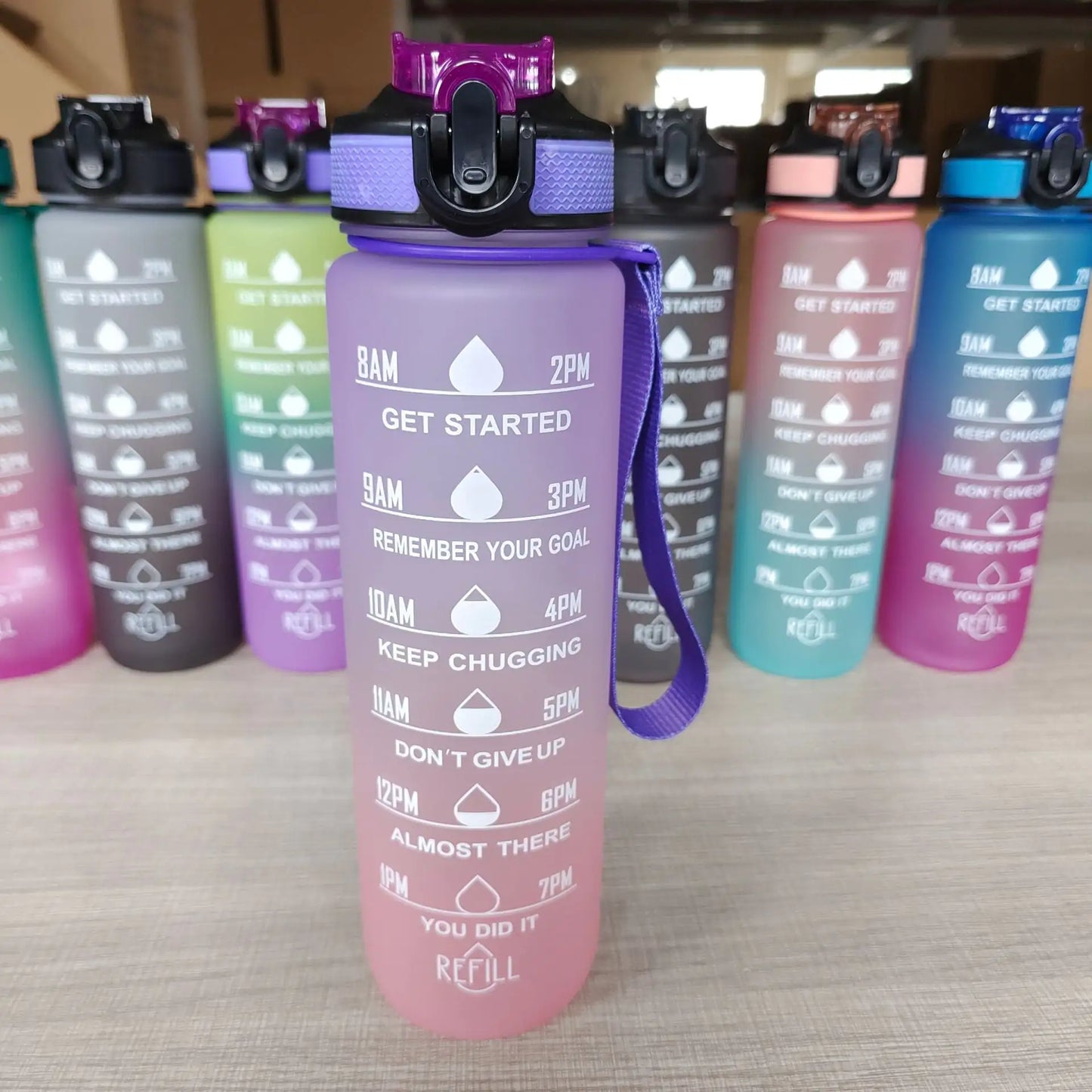 Sport Motivational Water Bottle