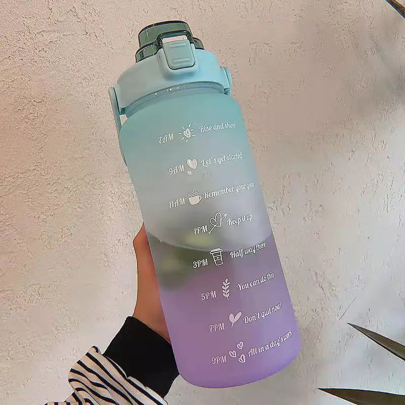 Stay Hydrated Colorful Frosted Water Bottle