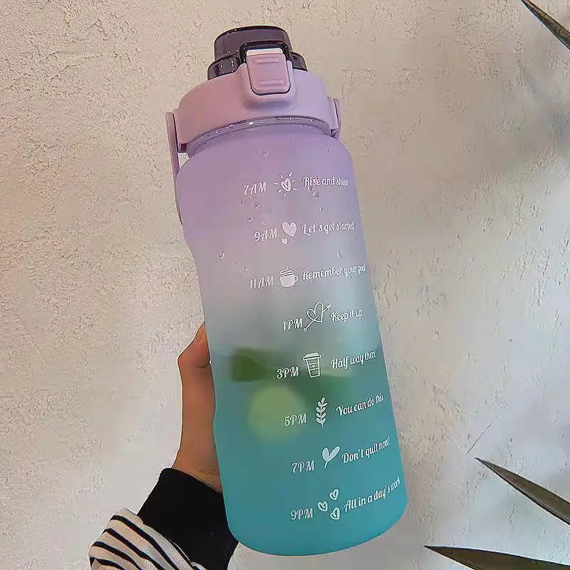 Stay Hydrated Colorful Frosted Water Bottle