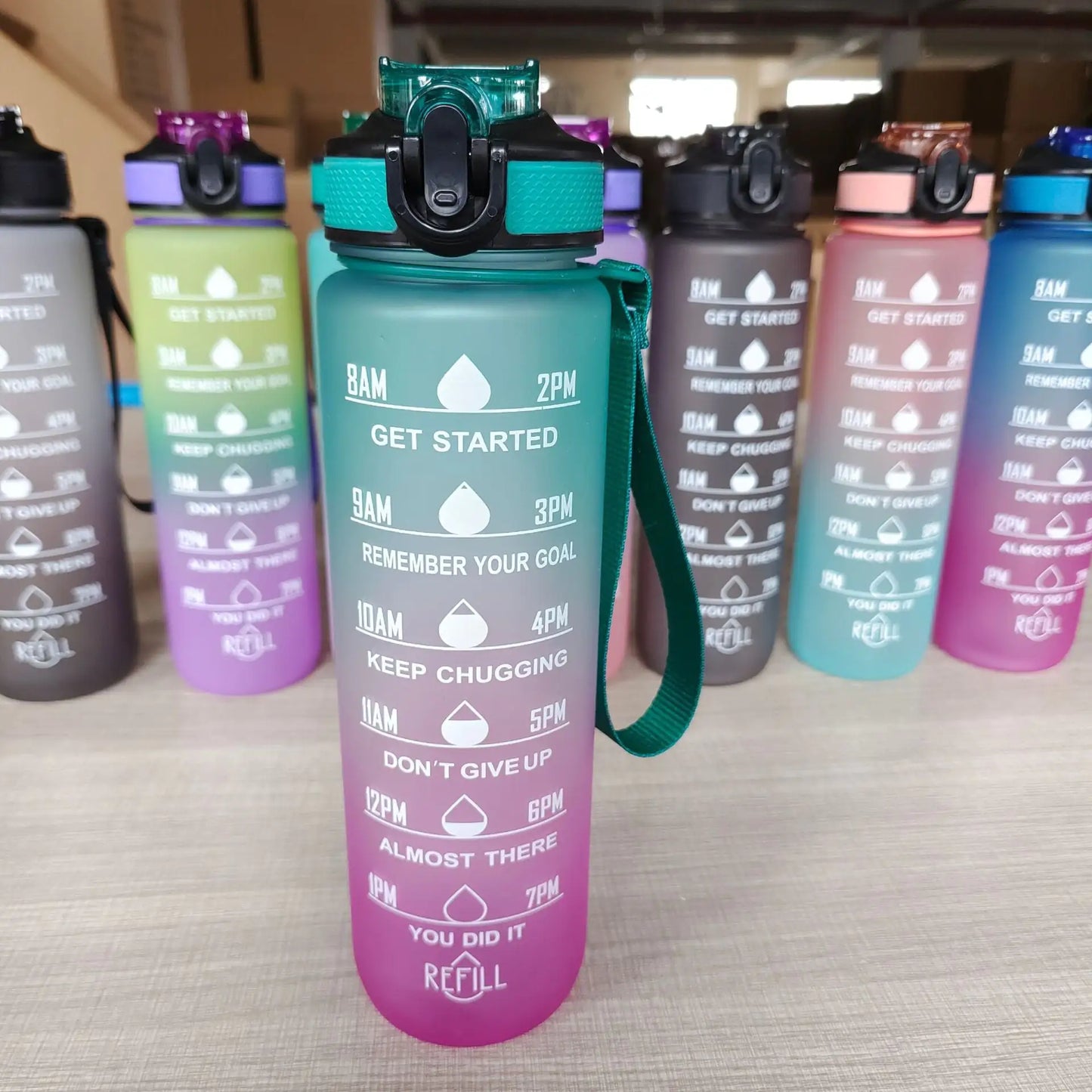 Sport Motivational Water Bottle