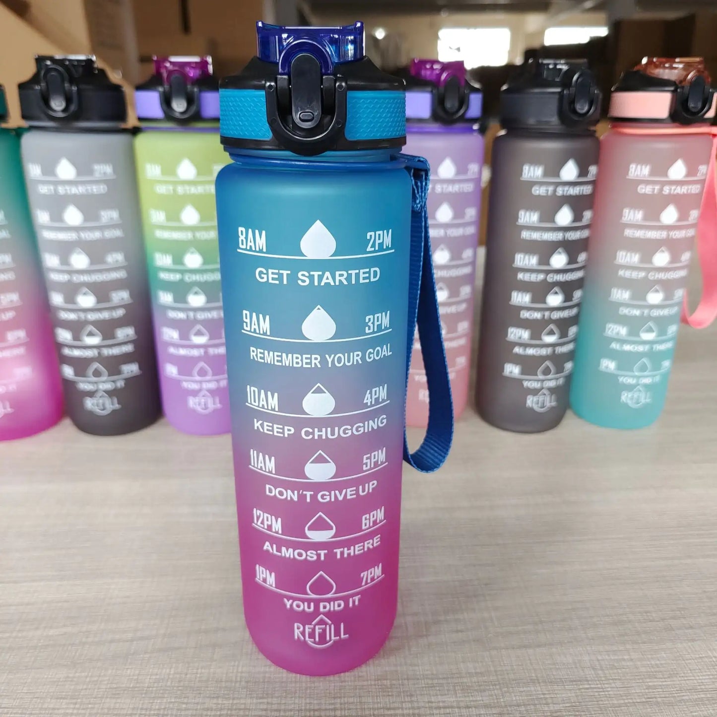 Sport Motivational Water Bottle