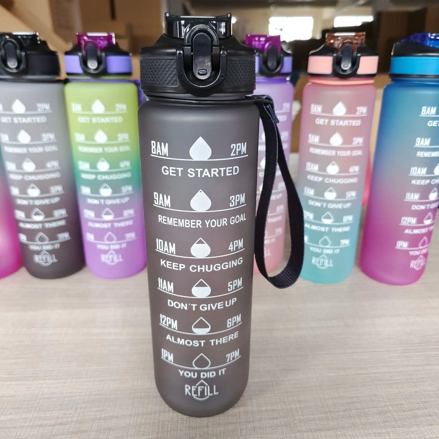 Sport Motivational Water Bottle